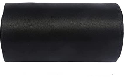 YYCRAFT 25,4 cm breites Satinband, Satin-Stoffspule für große Eröffnung, Schneiden, Zeremonie, Hochzeit, Geburtstag, Party, Dekoration, Geschenk, Handwerk (22 Meter, schwarz)