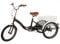 Fetcoi Dreirad für Erwachsene 20 Zoll 3 Räder Fahrrad Erwachsene, 3-Rad-Dreirad Fahrrad mit Einkaufskorb für Erwachsene, Senioren, Frauen EU Stock, Schwarz