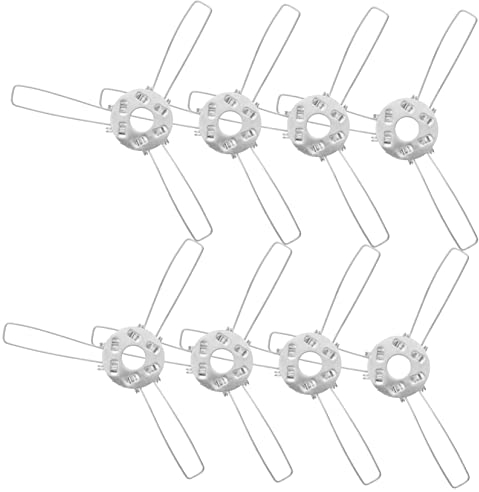HOMSFOU 20 Stück Lampenschirm Federhalterung Glas Lampensockel Glas Lichtschirm Glas Kronleuchter Lampenhalter Halterung Clip Auf Glühbirnenadapter Lampenschirmadapter Eisen Lampenschirm