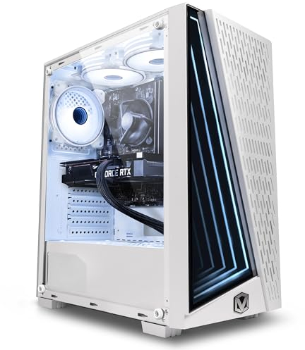 Vibox II-91 Gaming PC Weiß • Intel Core i5 10400F 4,3 GHz • Nvidia RTX 4060 Ti OC 8 GB • 16 GB RAM • 1 TB NVMe M.2 SSD • Windows 11 • WiFi
