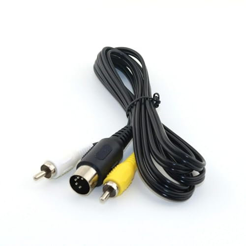 RUITROLIKER Câble AV pour Genesis 1, 1,8 m, câble audio vidéo composite RCA TV cordon pour Genesis 1