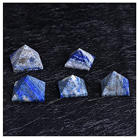 EKFBQBGW Raumdekoration for 1 PC natürliche Tigerauge PyramideKristall Naturstein Cyanit Geschenk Home Feng Shui Dekoration Rohsteine ​​und Mineralien (Farbe: Schokolade) (Color : Deep Blue)