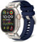 RoYiio Bracelet Compatible avec Apple Watch Series 10 46mm Series 9/8/7 45mm Ultra 1/2 49mm Series 6/5/4 44mm Series 3/2/1 42mm Bracelet Caoutchouc Fluoré pour Apple Watch SE 2 44mm - Bleu