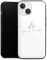 Slim Case extra dünn kompatibel mit Apple iPhone 14 Silikon Handyhülle schwarz Hülle Kussmund Line Art Liebe