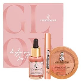 La Provençale - Le Glow d'Iris Mittenaere Set – Make-up & Pflege – Mehrzweck-Serum Booster d'Eclat – Das Pulver Glanz L'Instant Doré – Le Mascara Volume Ardent