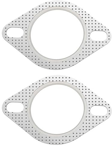 2Piezas Junta de Brida de Escape, Junta De Tubo De Escape,Junta de Brida de Tubo de Escape,Junta Brida Tubo Escape (2.5in Inner Diameter,63-64mm/110mm)