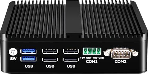 Dozlzyp 4 Port i226 2.5G Firewall Micro Appliance, Fanless Firewall Mini PC Alder Lake-N N100, HDMI, DP, 6xUSB, 2xCOM, AES-NI VPN Router Support pfsense Openwrt, Wifi Slot, 16GB DDR4 512GB SSD