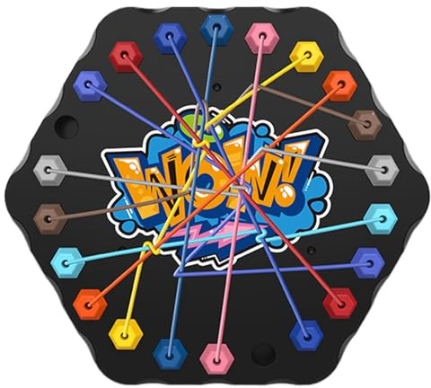 Rope Puzzle Game,Interactive Untying Rope Challenge Strategy Board Game | Lacing Untangling Toy Parent Child Interaction Educational String for Home Travel Boys Girls over 3