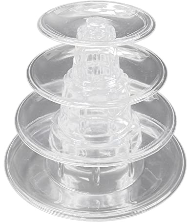 Sirxlevcy Macarons Display Tower 4-Layer Cupcake Stand Food Display Stand Cake Stand Wedding Decoration Birthday Party Favor