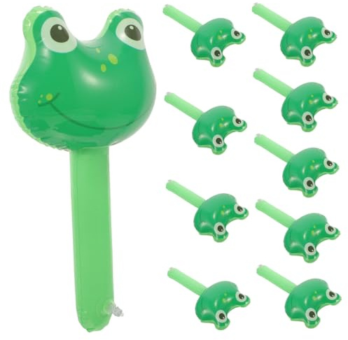 TOYANDONA Aufblasbarer Froschhammer Aus Pvc Mit Glocke Partyspielzeug Geburtstagsgeschenk 10 Stück-pack