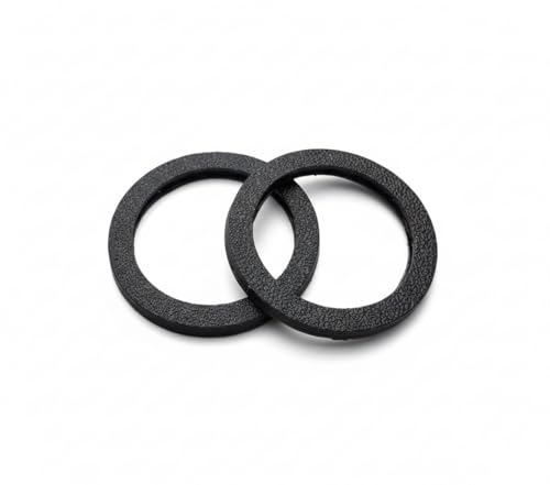 Anti-Klimper Schutzhülle passgenau für Tasso- und Steuermarken/Hundemarken, 3 cm Durchmesser, Geräuschdämpfend, 2 Stück (Schwarz)