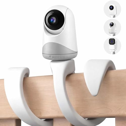 Xiciki Babyphone Halterung Baby Kamera Halterung, Universal Biegsamer Arm für Kinderzimmer, Kamera, Babyphone und Handy, Weiß