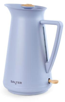 Salter Malmo Kettle 1.7L 3000W Rapid Boil, Blue | 360 Degree Swivel Base, Removable Limescale Filter, Water Level Indicator, Boil Dry Sensor, Nordic Inspired Blue Finish