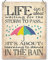 Dorothy Spring Life Isn't About Waiting For The Storm To Pass It's About Learning To Dance In The Rain Wall Quote Plaque Metal Sign Inspirational Gift Size ...