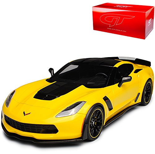GT-Spirit Chevrolet Corvette C7 Z06 R Edition Coupe Gelb Ab 2013 Version Ab 2016 Nr 171 1/18 Modell Auto