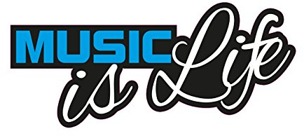 1 x Aufkleber Music Is Life Leben Musik Party DJ Club Autoaufkleber Tuning JDM
