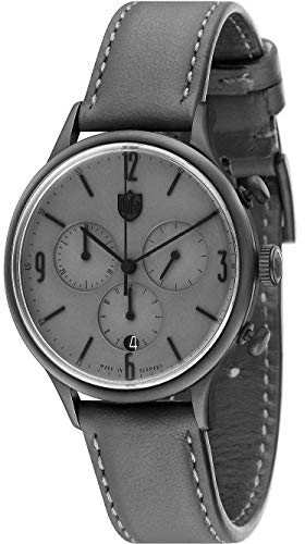 DuFa Herren Chronograph Van der Rohe DF-9002-OC mit grauem Kalbslederarmband