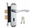 HAIFUAN Polished Chrome Bedroom Door Lock Set(Backset 45MM, 65MM Width) (Z01-ET-45)