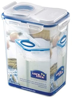 LOCK & LOCK Schüttbox, Vorratsbox, Vorratsdose, 1,8 Liter rechteckig, Kunststoff transparent, 151 x 108 x 190 mm