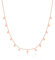 WANDA PLATA Collier pour Femme en Argent Sterling 925 plaqué Or Rose, pendentifs Pampilles Ronds, Cercles Ras du Cou, pièces de Monnaie, plaques Multiples, boîte Cadeau (Rose)