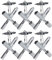 ABSINA Universalschlüssel mit 7 Profile 6er Pack - Dreikantschlüssel Vierkantschlüssel Schaltschrankschlüssel Vierkant Dreikant - Universal Schlüssel für gängige Schränke & Absperrsysteme
