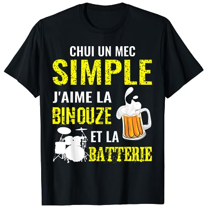 Batterie Apero Biere | Cadeau Batteur Humour Alcool T-Shirt