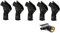 Bolymic 5 Pack SM58 Holder A25D Microphone Clip Replacement For shure SM58, SM57 Beta58 Wired Microphone