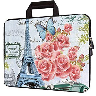 11 11.6 12 12.1 12.5 inch Laptop Carrying Bag Chromebook Case Notebook Ultrabook Bag Tablet Cover Neoprene Sleeve Fit Apple MacBook Air Samsung Google Acer HP DELL Lenovo Asus (Tower Flower)