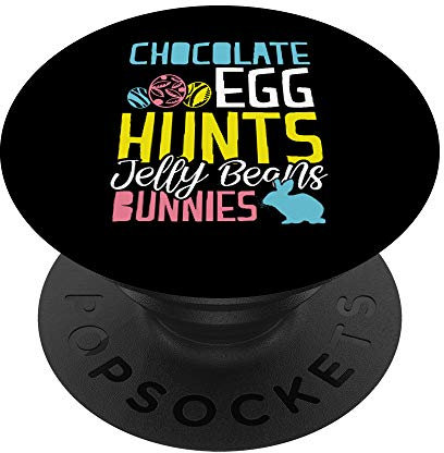 Chocolat Egg Hunts Lapins Pâques PopSockets PopGrip - Support et Grip pour Smartphone/Tablette avec un Top Interchangeable