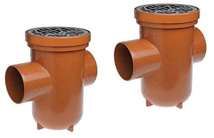 2 Pack - Back Inlet Bottle Gully 110mm - Underground Drainage