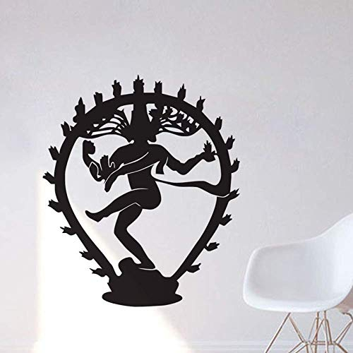 59 X 69Cm Zerstöre Gott Shiva Wandaufkleber Wohnkultur Indische Religion Hinduismus Wandtattoo Vinyl