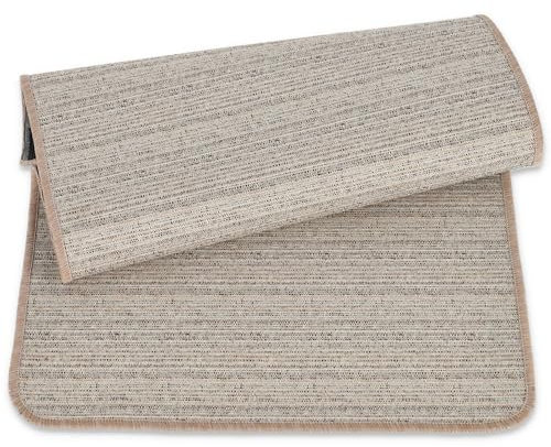 Tappeto cucina MELANGE largo 53 cm. Passatoia Cucina Made in Italy, Antiscivolo, Lavabile - BEIGE, 300 cm.