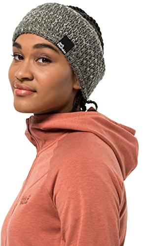 Jack Wolfskin Damen Highloft Knit Headband Women Winter Stirnband, Dusty Olive, S EU