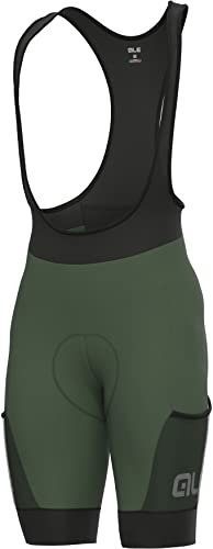 Alé Cycling Off-Road Gravel Stones Cargo Trägershorts Herren grün