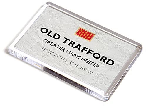 FRIDGE MAGNET - Old Trafford, Greater Manchester - Lat/Long SJ8295