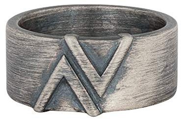 cai Herren Ring 925/- Sterling Silber Geschwärzt ohne Stein Silbergrau 274270180