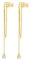 SLUYNZ 925 Sterling Silber No Piercing Manschette Ohrringe Kette für Frauen Teenagers Wrap Ohrringe Perle Quaste Clip On Ear (B-vergoldet)