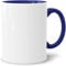 Acen Merchandise Tazze a sublimazione senza stampa di alta qualità, con paletta in ceramica o set | tazze a sublimazione con inchiostro (24 pezzi, interno e manico, blu scuro)
