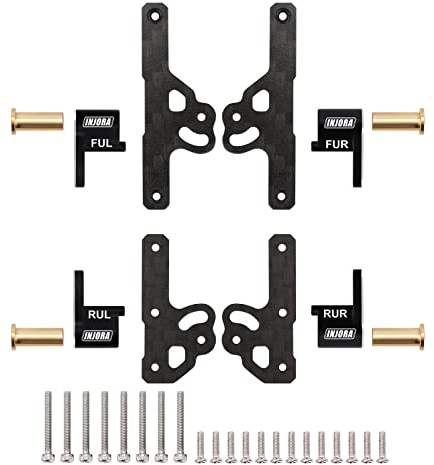 INJORA Stoßdämpfern Flex Klingen CNC-Aluminium Dämpfer Halter Absorber Halterung für SCX24 Upgrade 1/24 RC Crawler