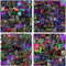 200 Stück Neon-Aufkleber, wasserdichtes Vinyl-Aufkleberpaket für Stoßstange, Laptop, Skateboard, Wasserflasche, Gepäck, Telefon, Graffiti-Aufkleber für Erwachsene, Partyzubehör, Heimdekoration