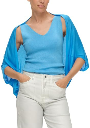 s.Oliver Weicher Strickponcho aus Lyocell