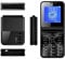 Unlocked Flip Senior Cellphone with Dual Screen, Large Buttons 2G Flip Phone for Elderly, One Key Quick Dia, Clear Loud Sound, Built in LED Flashlight 4 SIM Cards Standby (Black)
