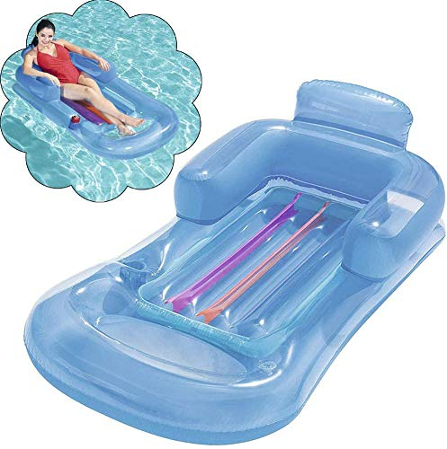 DameCo Schwimmen Pool Float Stuhl Mode Liege Schwimmende Reihe Luft Matratze Sessel Tragbare für Erwachsene Wasser Hängematte Matratzen Bett Strand Wasser Liege Stuhl Interesting