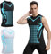 2025 New Version Ionic Shaping Vest, 2 Stück Ionic Shaping Herren Komfortables und Atmungsaktives Eis-Seiden-Gewebe für Männer (DE/NL/SE/PL, Alphanumerisch, 3XL, Regular, Regular, Schwarz und Weiß)