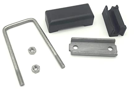 10x U- Bügel Befestigung Halterung Verbinder für 40mm x 60mm Vierkantpfosten Doppelstabmattenzaun Zaun