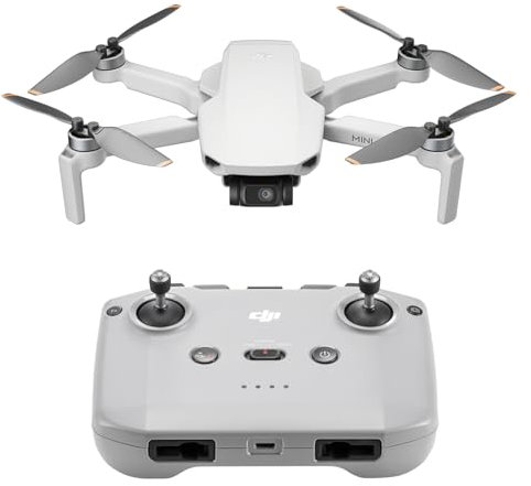DJI Mini 4K, Drone with 4K UHD Camera for Adults, Under 249 g, 3-Axis Gimbal Stabilization, 10km Video Transmission, Auto Return, Wind Resistance, 1 Battery for 31-Min Max Flight Time