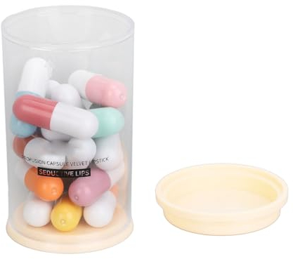 16 Farben Mini Matte Capsule Lippenstift-Set Niedliche und Tragbare Lippenstifte, Geeignet für Make-up