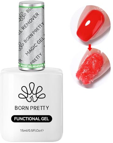 BORN PRETTY Magic Gel Nail Polish Remover 15ml Soak-Off Quick Gel Polish Remover 2-3 Minutes Easily Professional Remover Nail Gel Polish, Gel Polish Remover for Nails