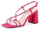 QUEEN HELENA Sandalias elegantes con pedrería de tacón ancho para mujer S2870, fucsia, 39 EU