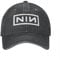 Unisex Baseball Gewaschene Baumwoll hüte Männer Frauen Outdoor Sport Nine Inch Nails Denim Baseball Cap Rock Band Uni Casual Trucker Hut Sommer Classic Sport Casual Snapback Cap Laufkappe mit